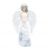 Moon and back angel figurine